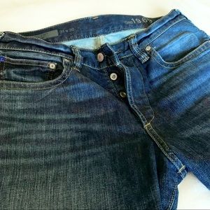 GAP MEN'S SLOUCHY SLIM 1969 JEANS, BUTTON-FLY, 31x30